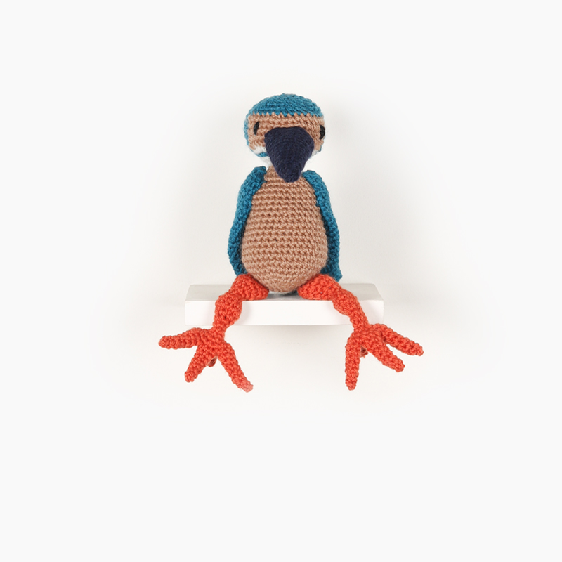 kingfisher bird crochet amigurumi project pattern kerry lord Edward's menagerie